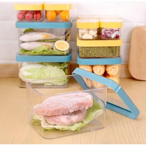 Refrigerator Food Storage Box Plastic Boxes Kitchen Organizer And Storage Container Jars With Lid Home Accessories Kitchen Items
