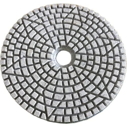 5PCS 4 Inch 100mm Abrasive Wet Diamond Polishing Pads Kit Wet For Granite Stone Concrete Marble Polishing Use Grinding Discs Set