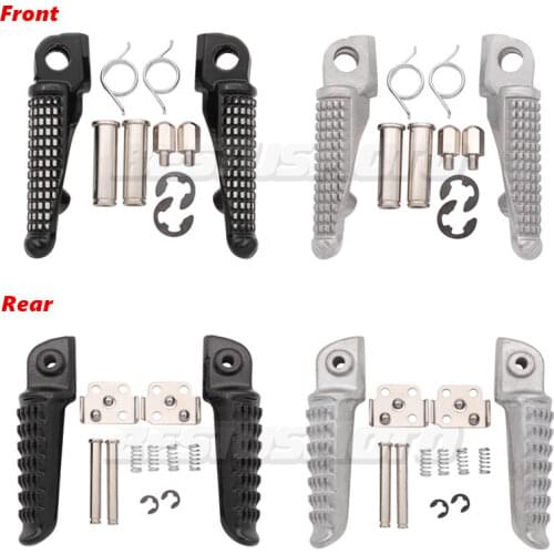 Motorcycle Front Footrests Foot Pegs For Kawasaki Ninja ZX6R ZX10R ZX-6R ZX-10R Z750 Z1000 ER6N ER6F ZZR1200 ZZR1400