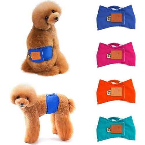 Washable for Male Dog Briefs Cotton Pet Physiological Underwear Dog Panties Belly Wrap Band