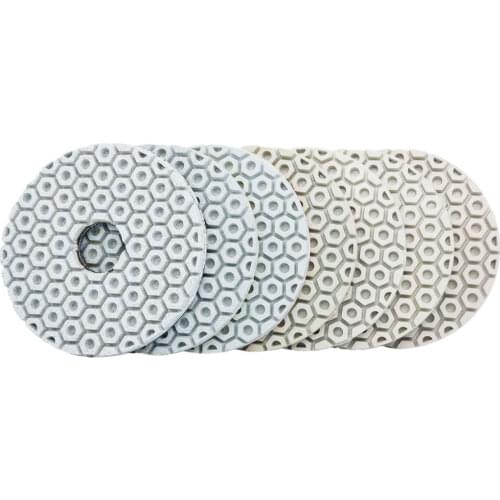 7Pcs/Set 4 inch 100mm Diamond Hand Polishing Pad Kit Sanding Disc Flexibale Polishing Pad Wet Or Dry Use Marble Granite Stone