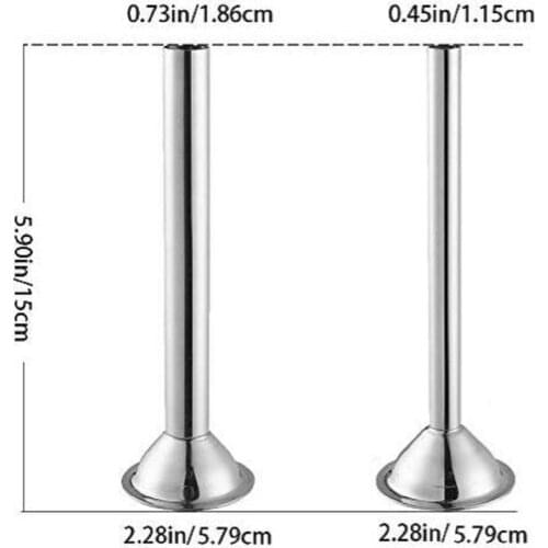 Sausage Stuffer Kit Attachment Stuffing Tubes Fits Kitchenaid Food Grinder 2PCS