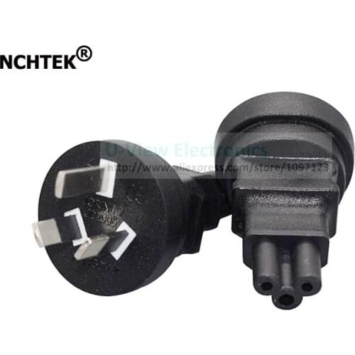 NCHTEK SAA Australia 3Pin Male to IEC320 C5 Female Plug Power Adapter/Free Shipping/2PCS