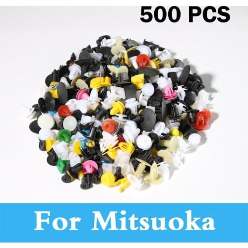 New 500pcs Mixed Auto Bumper Clips Fastener Rivet Door For Mitsuoka Like Nouera Orochi 204 Himiko Le-Seyde Ray Ryoga Viewt Galue