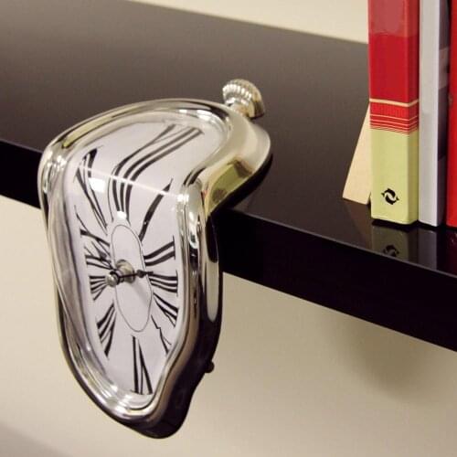 Novel Surreal Melting Distorted Wall Clocks Surrealist Salvador Dali Style Fashion Wall Watch Decoration Creative Ornaments Gift