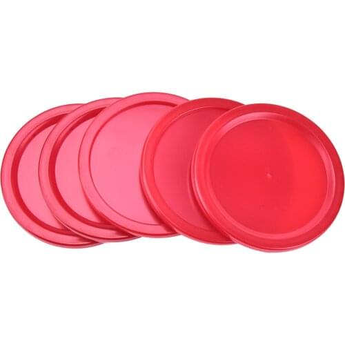 New Hot！5PCS Air Hockey Pucks 2" Puck Children Red Air Hockey Table Mini Pucks 50mm