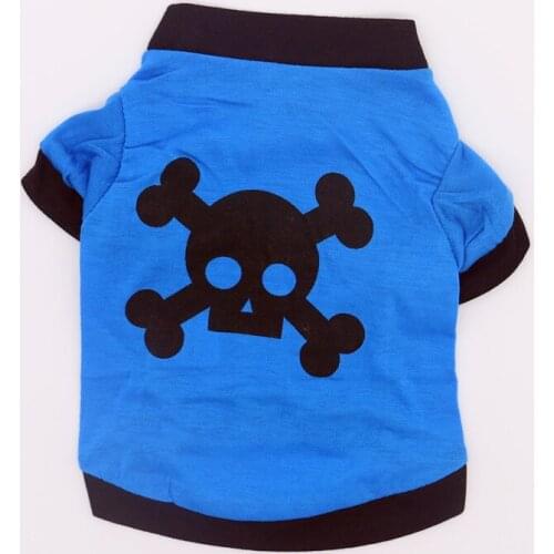 Skull Pattern Pet Clothing Pet Products Funny French Bulldog Clothes Personalized Sphinx Cat Clothing Summer Small Dog Costume