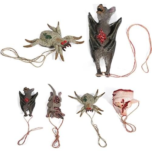 Wholesale Halloween Decoration Horror Scary Animal Hanging Pendant Tricky And Realistic Party Props Home Party Favor Dropship