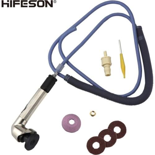 HIFESON 093N Right-angle 90° Pneumatic Air Grinding Pen Grinder Mold Polishing Trimming Reshape 29MM Replaceable Grinding Wheel