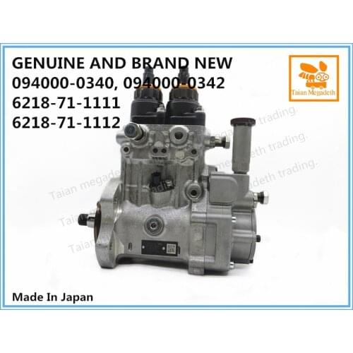 GENUINE AND BRAND NEW DIESEL HP0 FUEL PUMP 094000-0340, 094000-0342, 6218-71-1111, 6218-71-1112