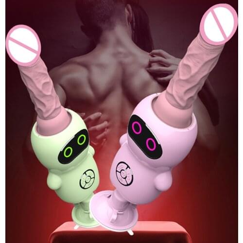 Adult Sex Toy Remote Automatic Heated Telescopic Dildo Vibrator For Women Machine Retractable Penis Vibartor Female Masturbation