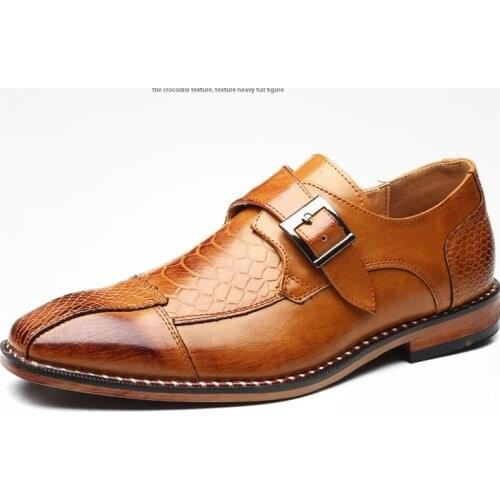 Classic sapato social men fashin shoes glitter crocodile leather oxford shoes for men buckle slip on loafers dress wedding shoes