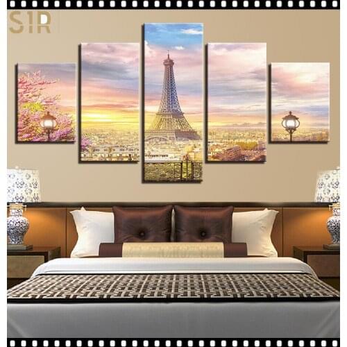 World Famous Architecture Beauty HD Five Wall Painting Decorative Painting Anime Posters Wall Decor Anime Decor Room Decor