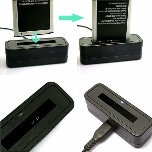 1pcs Mini USB Powered Spare Battery Charger Dock Cradle for Samsung Galaxy S5 S3 S4 NOTE3 NOTE4