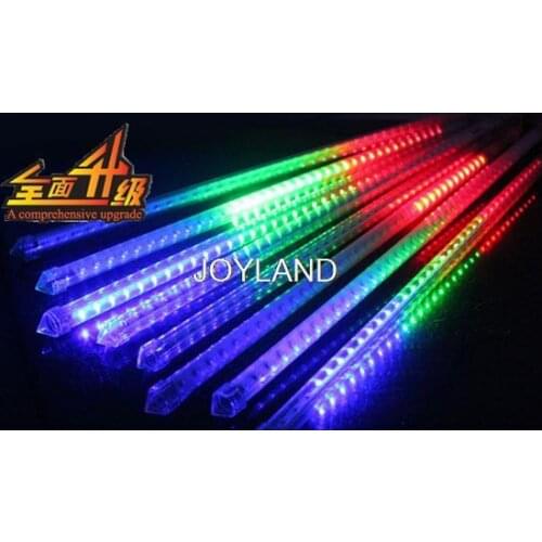 10pcs 72LED SMD5050 DC 12V Meteor Tube 50cm Two-sided Meteor Shower Light For Holiday Decoration