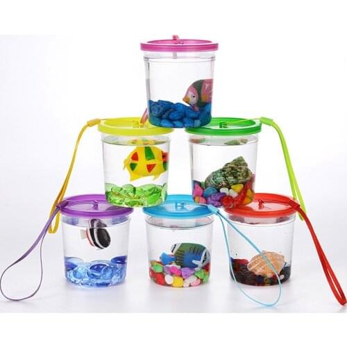 10pcs Mini Size Fish Tank Aquarium Incubator Fish Breeding Hatching Box Plastic Breeding Isolation Tortoise Box For Kids