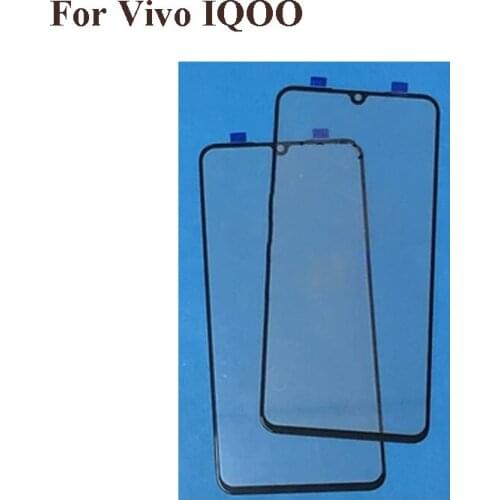 2PCS For VIVO IQOO Front LCD Glass Lens touchscreen For VIVO IQOO Touch screen Outer Screen Glass without flex VIVOIQOO