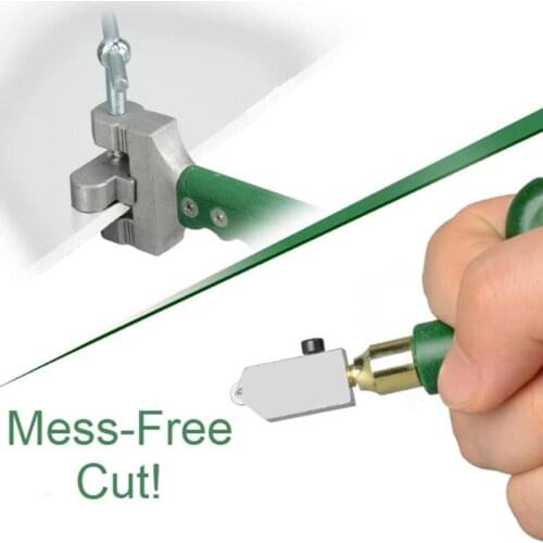 2-in-1 Glass Cutting Tool Score and Cut Glass Manual Multifunction Diamond Thick Tile Divider Cutter SCIE999