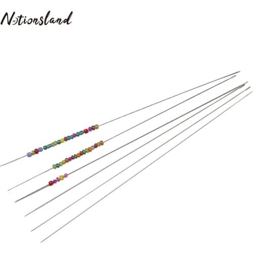 20pcs Stainless Steel Beading Needles for Beads Threading String DIY Making Tools Pins