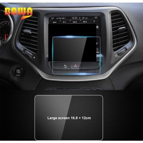 BAWA For Jeep Renegade Accessories Navigation Screen Protector Tempered Film 8.4 Inch Car Media Touch Display Protec