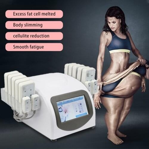 Body Slimming Machine Liposuction Weight Loss 650nm Diode Laser 14 Lipo Pads Anti Cellulite Massager Fat Burner Beauty Home