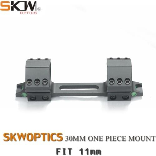 Free Shipping SKWoptics 30mm Rings Airgun Rngs One Piece Mount for 11mm Dovetail Black Low 30mm mount