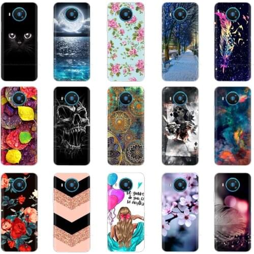 For Nokia 8.3 Case Soft TPU Silicone Cover for Nokia 8.3 5.3 Painted Shell Phone Bag Back Cover for Nokia 5.3 Nokia8.3 Case Capa