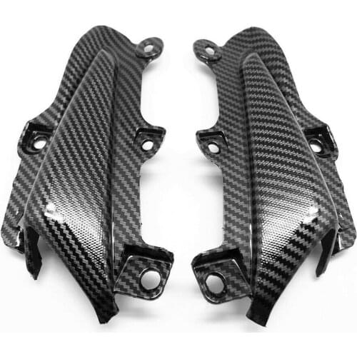 Carbon Fiber Pattern Front Nose Side Trim Panel Cover Cowl for HONDA CBR500R 2013-2015