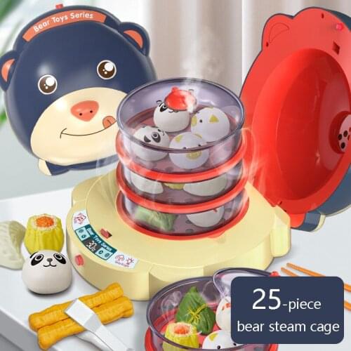Children Mini Kitchen Toy Cookware Pot Pan Kids Pretend Cook Play Toy Simulation Kitchen Utensils Toys Doll Food Children Gifts