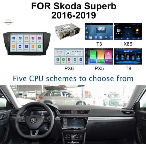 Double Din 2 DIN Android 10.0 Car radio FOR Skoda Superb 2016-2019 car stereo autoradio auto audio head unit GPS navigation
