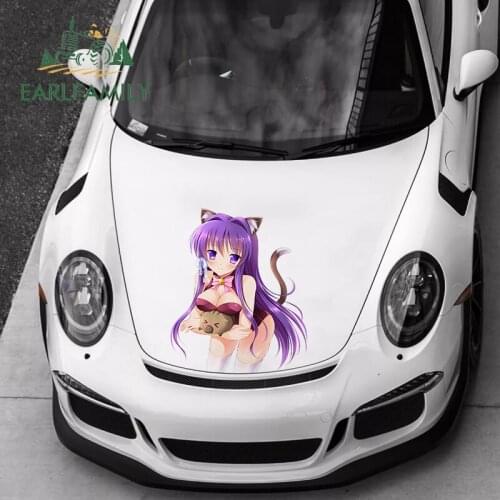 EARLFAMILY 43cm x 36cm For Clannad Kyou Fujibayashi Car Stickers Waterproof Decal Vinyl Material Personality Occlusion Scratch