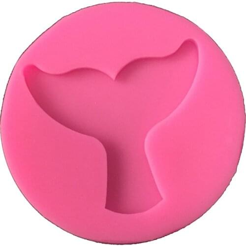 Fish tail cooking tools fondant baking DIY Cake Sugar chcolate Shaped Silicone Craft Tray candy mold