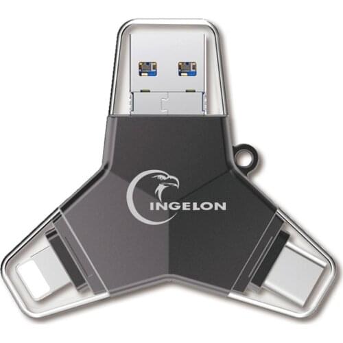 Ingelon USB 3.0 flash Pen Drive 32gb 64gb 128gb pendrive usb c micro typeC Android Y Style Encrypted USB flash drive for iphone