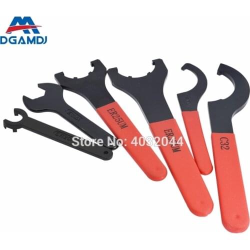 ER nut wrench ER8 ER11 ER16 ER20 ER25 ER32 ER40 A type M type UM type APU13 APU16 C20 C25 C32 ISO20 / 25 tool handle nut wrench