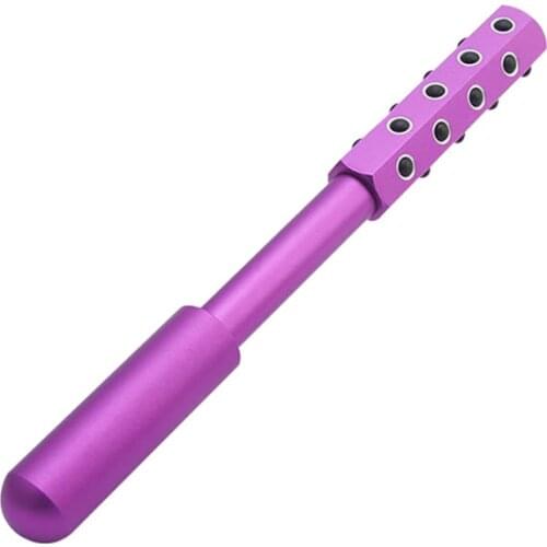 Wholesale kakusan best selling germanium roller handheld purple color 24pcs germanium ball massage skin care tool
