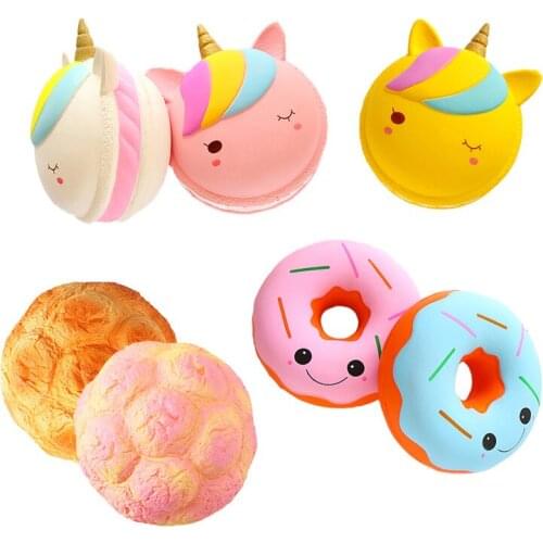 PU Large unicorn simulation fake macaron props food model dessert table snack decoration artificial cake food photography decor