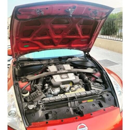 For Nissan 370Z Fairlady Z Z34 2009-2020 Front Hood Bonnet Modify Gas Struts Carbon FIber Shock Damper Lift Supports Absorber