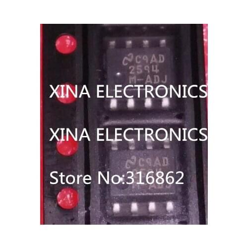 LM2594M-ADJ LM2594MX-ADJ LM2594M 2594M-ADJ 2594 M-ADJ SOP-8 ROHS ORIGINAL 10PCS/LOT Free Shipping