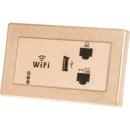 300Mbps Wireless In Wall AP for Hotel Domitory Office Rooms USB Charge Access Point Socket WiFi RJ45 Extender Router Repeater