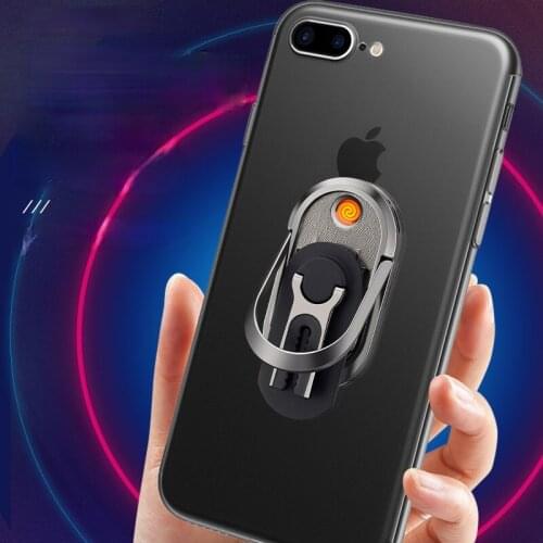 Multifunction Car Mobile Phone Holder Cigarette Lighter Ring Mobile Phone Holder Charging Lighter Smoking Accessories for Weed