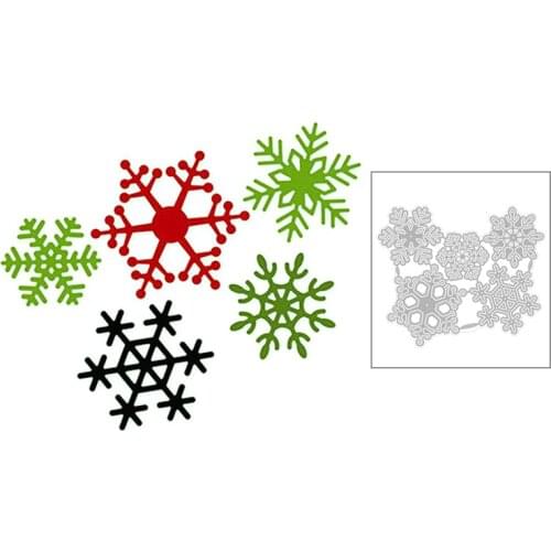 2020 New Christmas White Snowflake Embossing Decoration Metal Cutting Dies For Scrapbooking Greeting Card Paper Making no stamps
