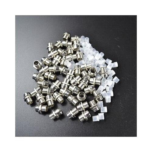 New 50pcs 5mm Chrome Metal LED Bezel Holder Panel Display