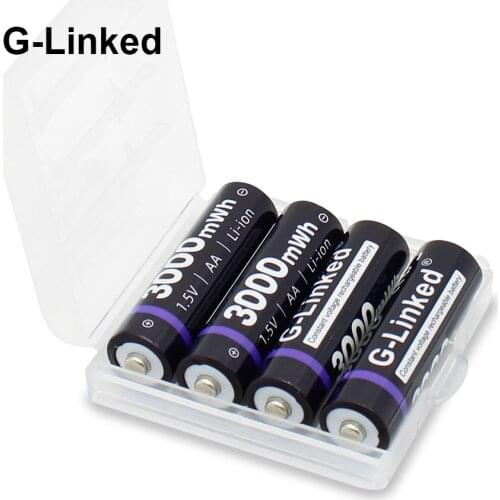 G-Linked 1.5V AA Rechargeable Battery li-ion 1.5v AA AAA Lithium Li-ion Rechargeable Battery AA 1.5V Lithium Battery AA