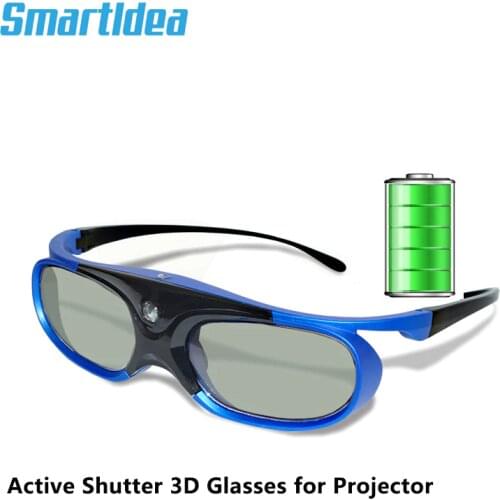 Smartldea Rechargeable DLP link active shutter 3D glasses for all dlp 3D ready projector, varied brand projector