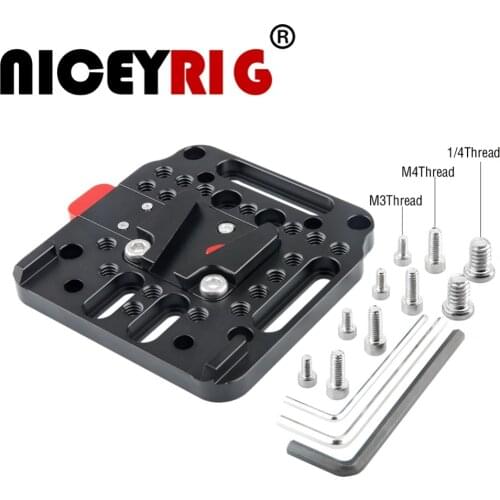 NICEYRIG Camera Rig Battery Plate V-Lock Assembly Kit Quick Release Set Base on the Standard V-Lock Photo Camera Accessories