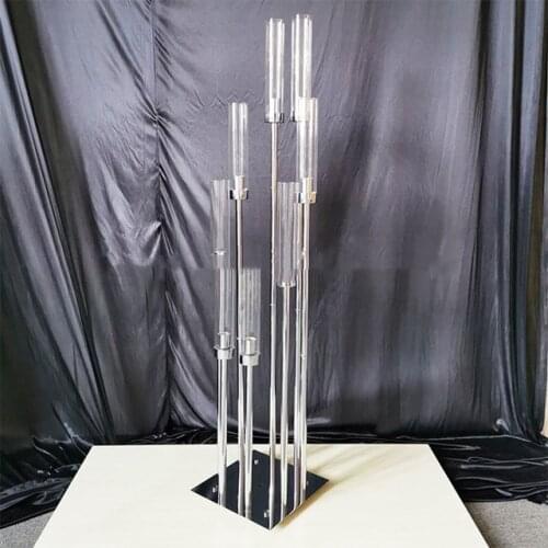 10pcs)New Wedding Candlestick Gold Metal Table Candelabra Candle Tealight Holder for Wedding yudao1114