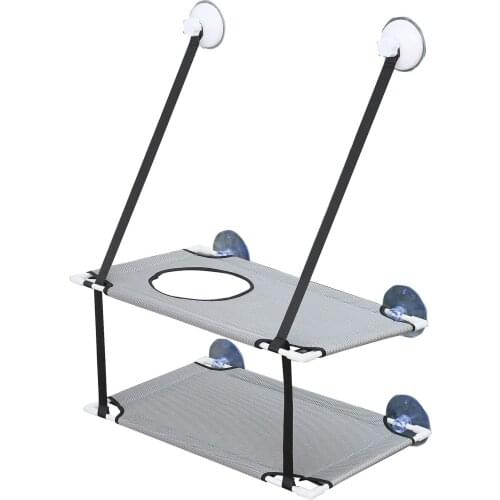 Pet Nest Sucker Cat Hammock Breathable Movable And Washable Hanging Bed Can Window Installation Suction Cup Bed