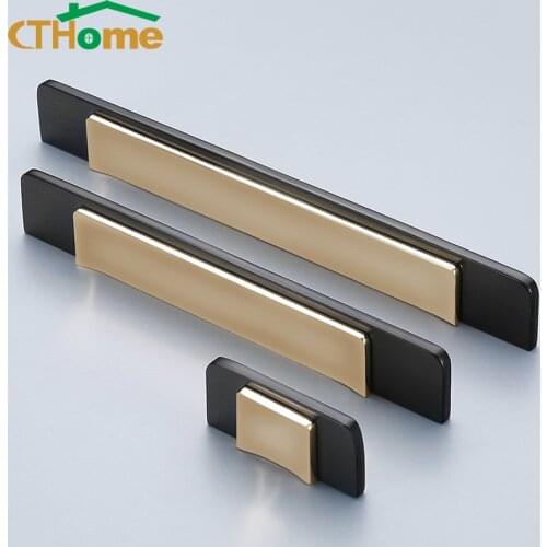 Metal Cabinet Pulls American Cupboard Drawer Door Cabinet Handles Single Hole Knobs Wardrobe Black Furniture Hardware Handle