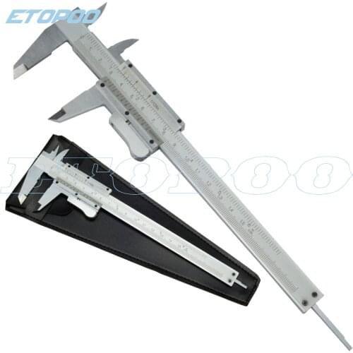 Steel Vernier Caliper with self lock 6" 0-150mm Metal Calipers Gauge Micrometer Pie De Rey Paquimetro 0.02mm Measuring Tools