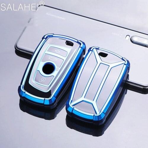 TPU Car Key Case For BMW F30 F20 F10 F18 F22 F01 X3 X4 F06 F02 M3 M5 Smart Keychain Remote Control Fob Shell Cover Accessories